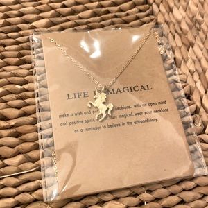 SOLD - Life is Magical Unicorn Necklace